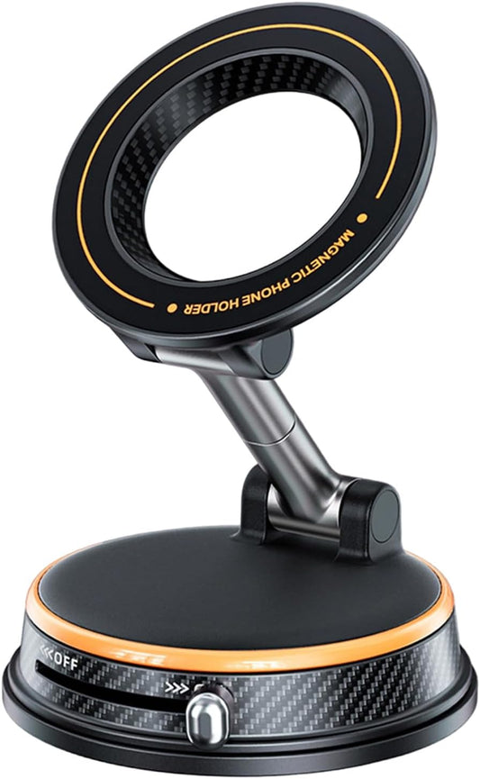 Vacuum-Lock Folding Magnetic Car Mount