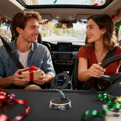 Vacuum-Lock Folding Magnetic Car Mount